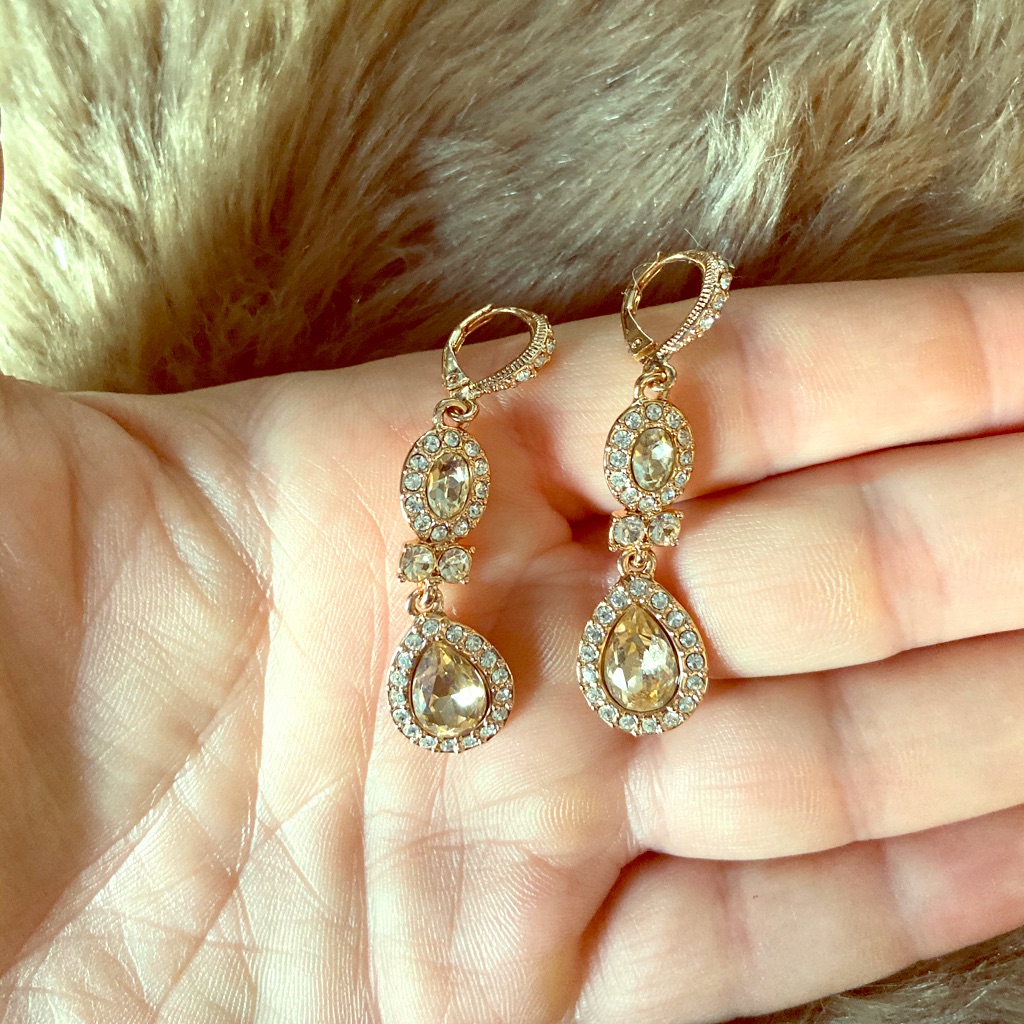Givenchy Rose Gold Dangle Earrings
